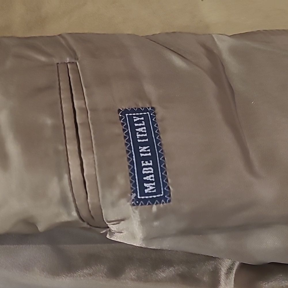 POLO BY RALPH LAUREN TAN 100% COTTON SPORT COAT BLAZER MADE IN ITALY - Picture 8 of 14